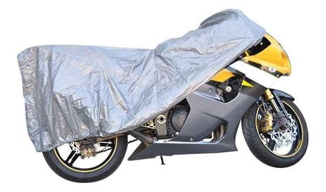 Capa Para Cobrir Moto Impermeável Térmica Luxcar Prata M Capas para