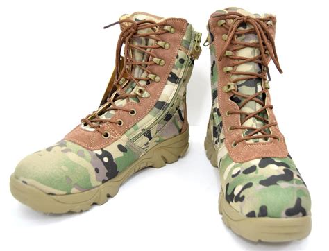 Mtp Taktische Stiefel Seitlicher Reißverschluss Multicam Camouflage