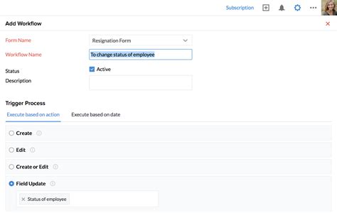 Automation Field Updates Zoho