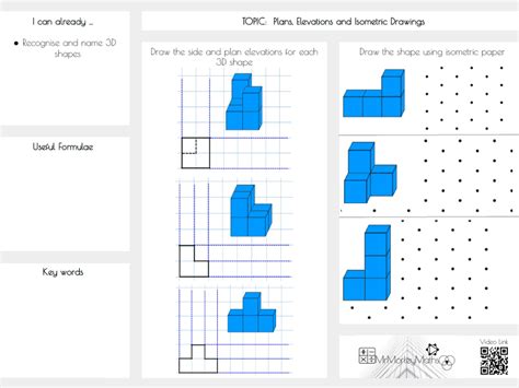 Plans Elevations Maths Worksheet