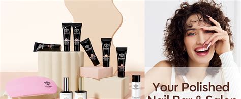 Amazon Modelones Poly Extension Gel Kit Colors Nude Pink Skin Tones Brown Poly Nail