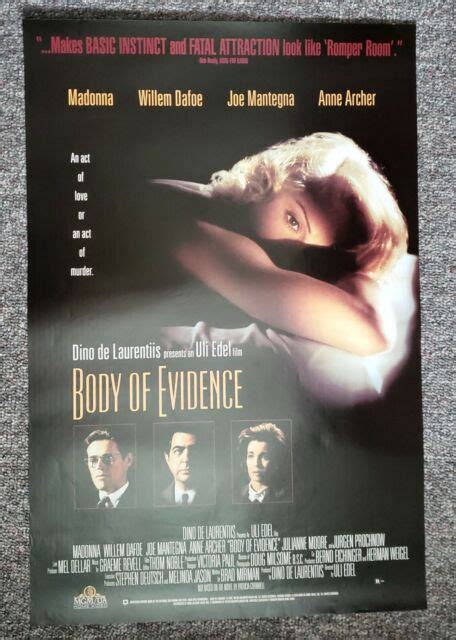 Body Of Evidence 1993 Madonna Willem Dafoe Joe Mantegna Moore Video