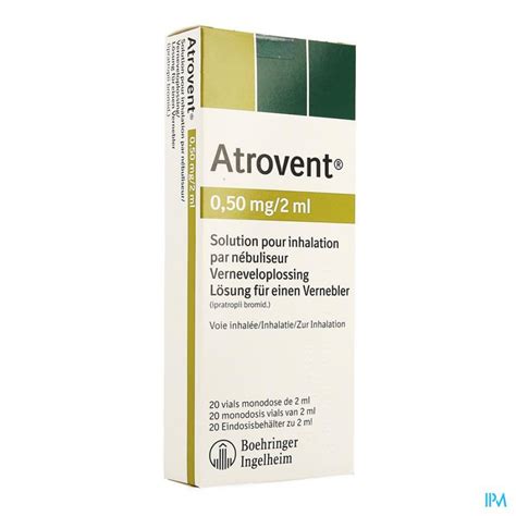 Atrovent Monodose 050mg2ml Vials 20 Apotheek Vanderhaegen