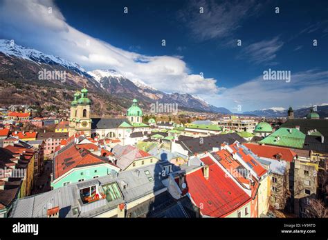 Innsbruck Austria March 11 2017 People In Innsbruck City Center