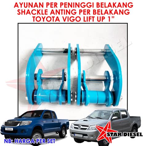 Jual Peninggi Belakang Toyota Vigo Peninggi Anting Per Daun Belakang