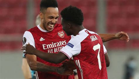 Aubameyang Redder Arsenal I Europa League BT Fodbold Bt Dk