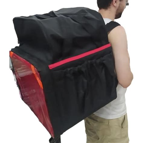 Mochila Preta Bag Para Entregadores Motoboy App Delivery Isopor