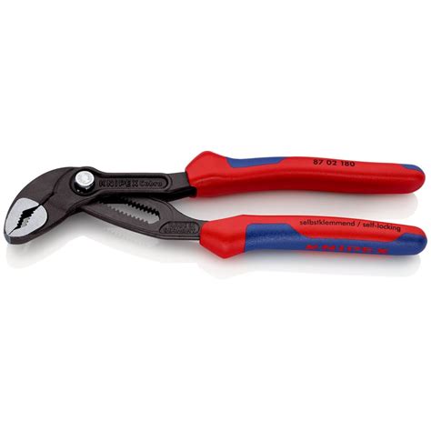 Переставные клещи Knipex Cobra 42 мм 1 1 2 180 мм серые 2К ручки Kn 8702180sb выгодная