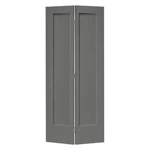 CALHOME 30 In X 80 In 1 Panel Shaker Light Gray Painted MDF Composite