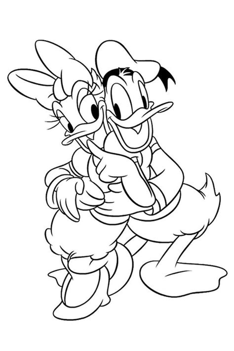 Coloring Pages Printable Funny Donald Duck Coloring Pages