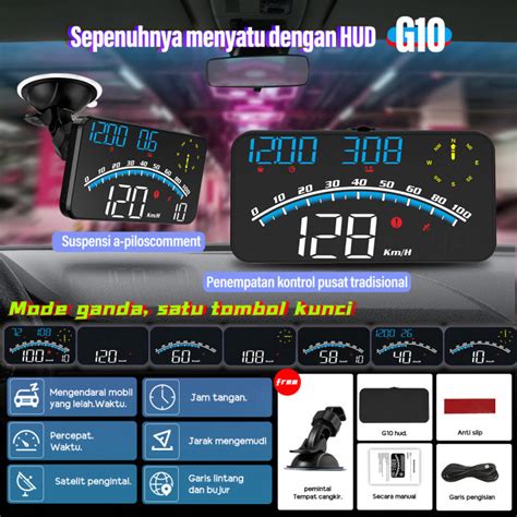 Head Up Display HUD GPS Speedometer Digital Car LED Pengukur Kecepatan