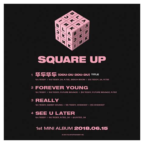 Blackpink 1st Mini Album Square Up Choice Music La