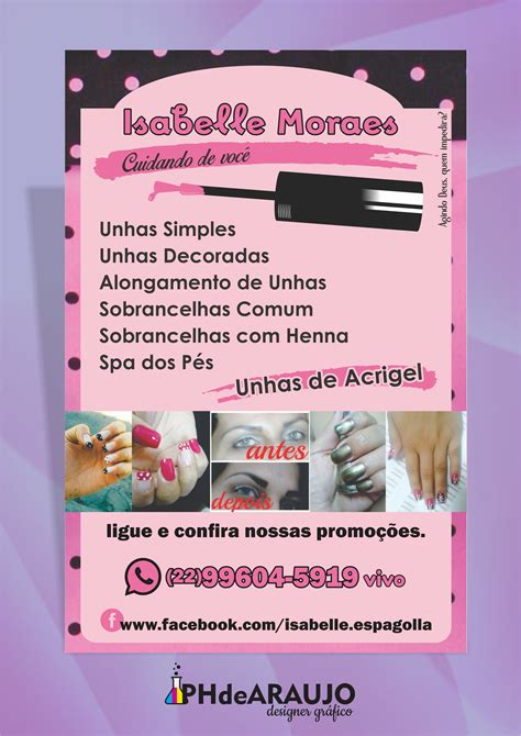 Panfleto Manicure Portfolio