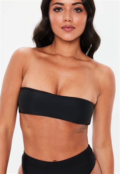 Black Mix And Match Bandeau Bikini Top Sponsored Match Paid Mix