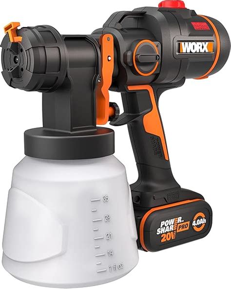 Worx V V Max Cordless Paint Sprayer Wx Brushless Motor Hvlp