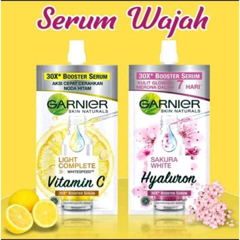 Jual GARNIER LIGHT COMPLETE VITAMIN C 30 X BOOST SERUM SASET