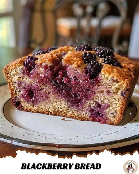 Blackberry Bread Enjoy The Delightful Sweetness And Burst Of Juicy