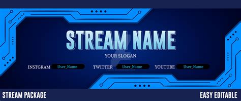 Futuristic blue gaming banner design Banner by Israfil-Arif on DeviantArt