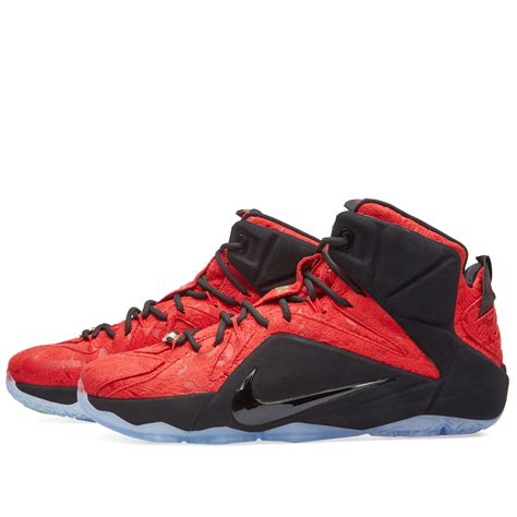 Nike LeBron XII EXT 'Red Paisley' University Red & Black | END. (US)