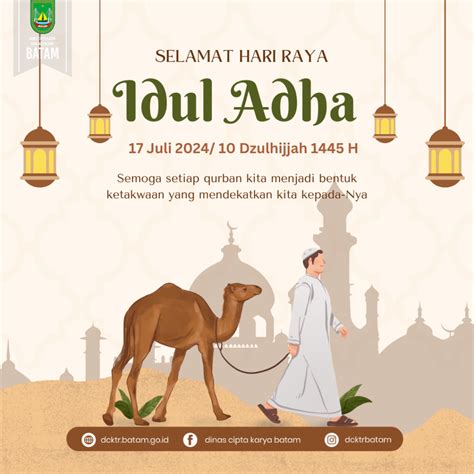 Selamat Hari Raya Idul Adha Juli Dzulhijjah H Dinas