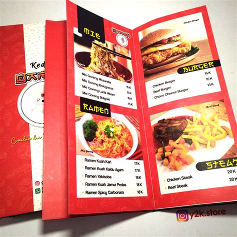 Jual Buku Menu Model Slim Untuk Cafe Resto Shopee Indonesia