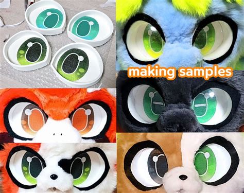 Fursuit Eye Mesh Two Pair Set Etsy