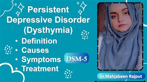 Persistent Depressive Disorder Dysthymia Types Of Depressive