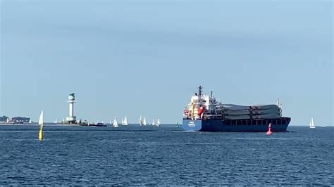 Amke Frachtschiff In Der Kieler F Rde Youtube