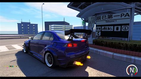 Turbo Mitsubishi Lancer Evo X With Hp Swimming Through Heavy