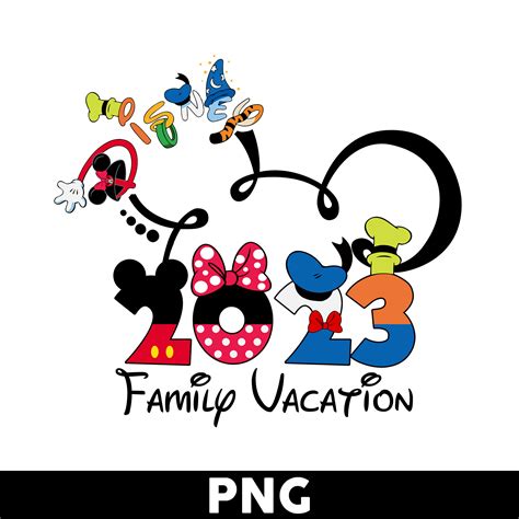 Disney Family Vacation 2023 Png, Disney Trip 2023 Png, Micke - Inspire ...