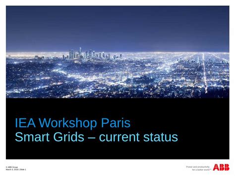 Pdf Iea Workshop Paris Smart Grids Current Status Overlay Grid