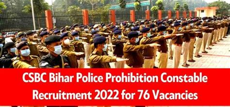 Bihar Police Csbc Recruitment Th Pass Bharti Sarkari Job