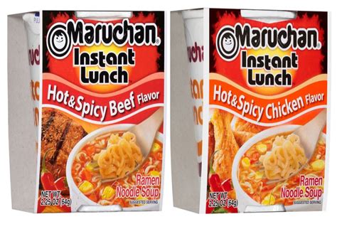 Maruchan Ramen Cup Noodles Instant Spicy Beef And Spicy Chicken 2