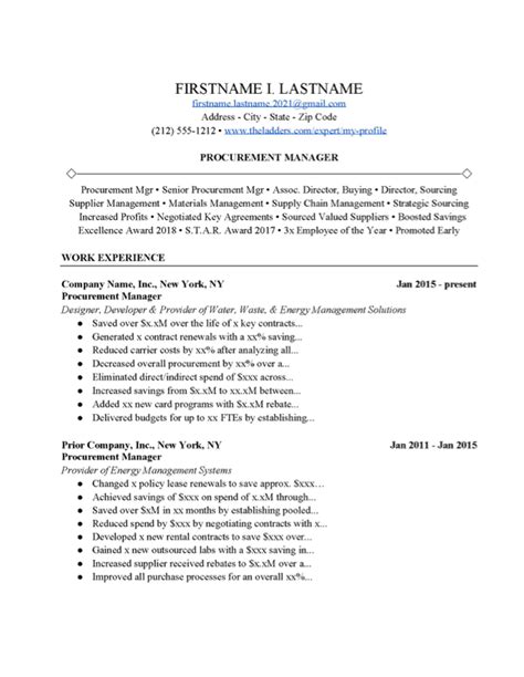 Purchase Executive Resume Template Purchasing Officer Resume Example