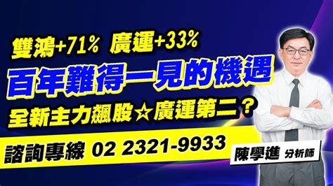 理周tv 20230607盤後 陳學進 飆股鑫天地／雙鴻71 廣運33 百年難得一見的機遇 全新主力飆股廣運第二？ Youtube