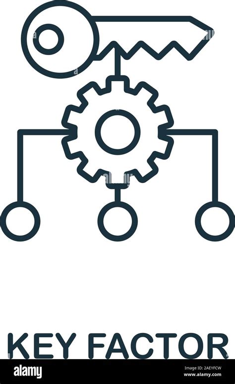 Key Factor Icon Line Style Element From Business Strategy Collection