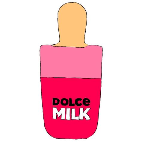 A Pink Bottle With The Words Dolce Milk On It