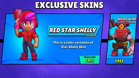 The Exclusive Skins Are Returning Red Star Shelly Should Be Free Youtube