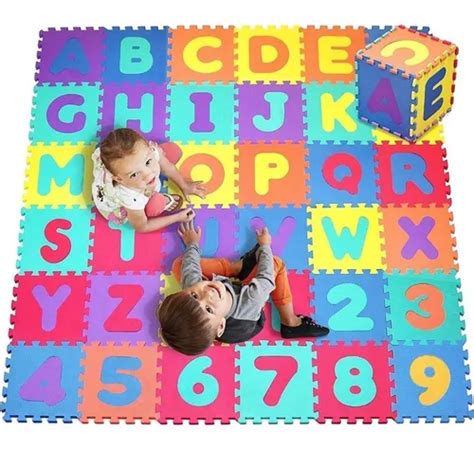 Tapete Tatame Infantil Eva Abc E N Meros Kit C Placas Parcelamento