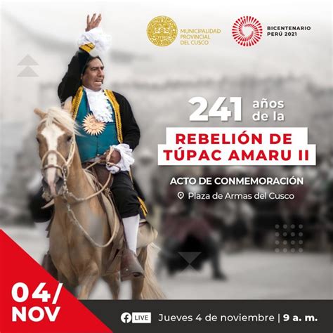 Cusco Presentará Escenificación De Rebelión De Túpac Amaru Ii Por 241 Aniversario Bicentenario