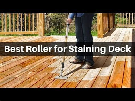 Best Roller For Staining Deck Do It Like A Pro Youtube