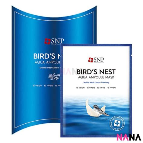 Snp Bird S Nest Aqua Ampoule Facial Mask Sheets Lazada Indonesia