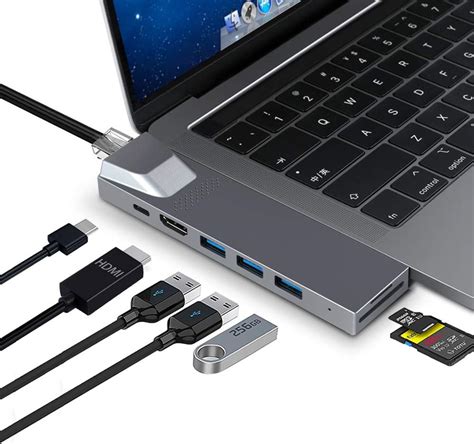 Usb C Hub Adapter For Macbook Pro Air M Amazon Co Uk