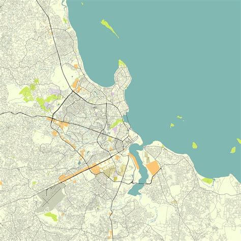 Premium Vector Vector City Map Of Dar Es Salaam Tanzania