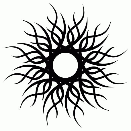 Sun Tattoo Tribal Moon Sun Tattoo Tattoo Dark Tattoo Mandala