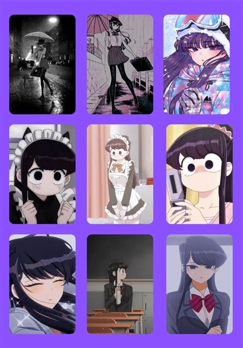 Komi Shouko Photocards Pegatinas Bonitas Dibujos Bonitos Dibujos