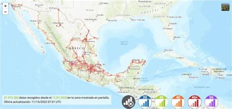 Mapa Actual De Cobertura Móvil En México Con Movistar Atandt Unefon