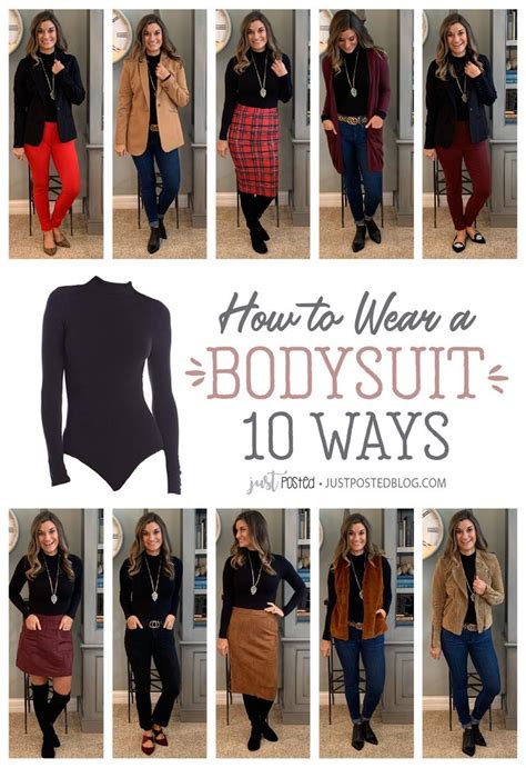 How To Wear One Black Bodysuit 10 Ways Just Posted Body Suit