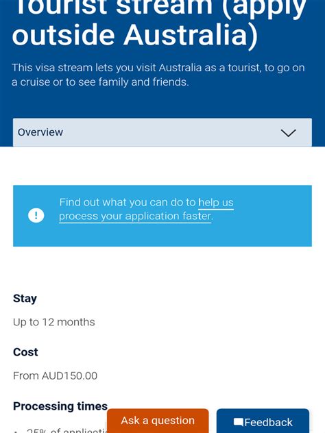 Visitor Visa Subclass 600 Tourist Stream Apply Outside Australia Pdf