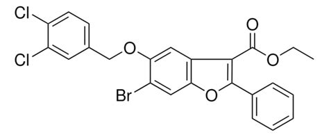 ETHYL 6 BROMO 5 3 4 DICHLOROBENZYL OXY 2 PHENYL 1 BENZOFURAN 3